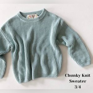 Nwt dotdotsmile chunky knit sweater size 3/4